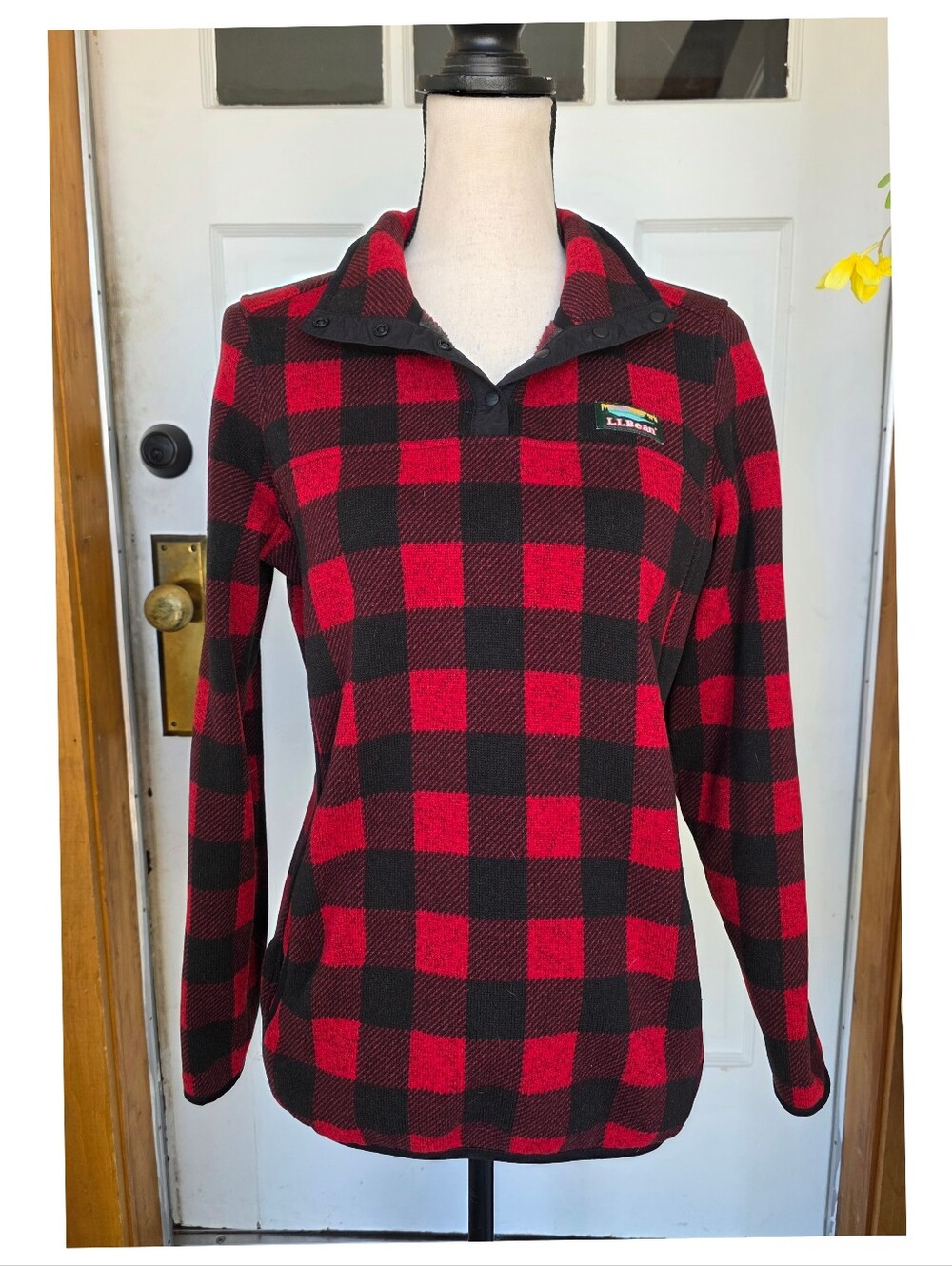 L.L. Bean Women’s Flannel Plaid Pullover